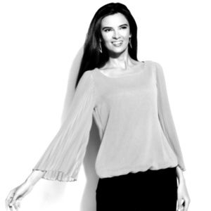 Fuschia flare blouse